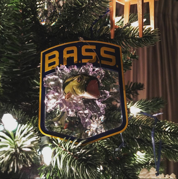 Emilie_smiles shared this photo with us on Instagram with the caption: Wouldn't be right without a bass on our tree 
