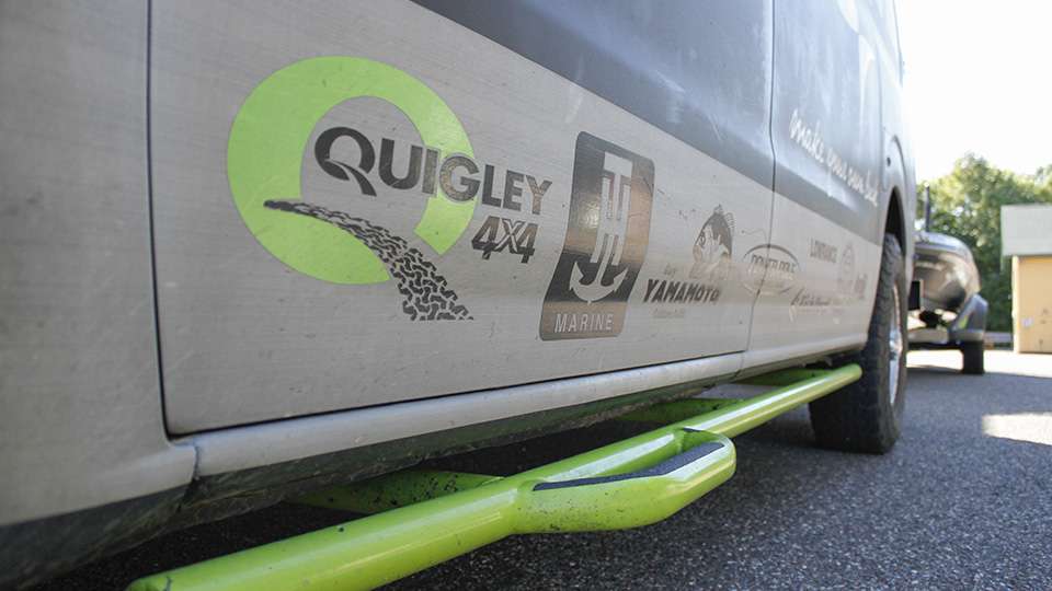 He also has matching step bars also made by Quigley.