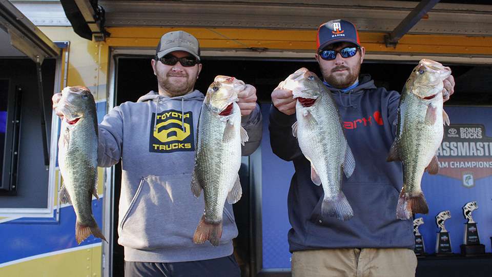 Jesse and Jordan Wiggins of the Alabama Bass Trail (16th, 30-6)