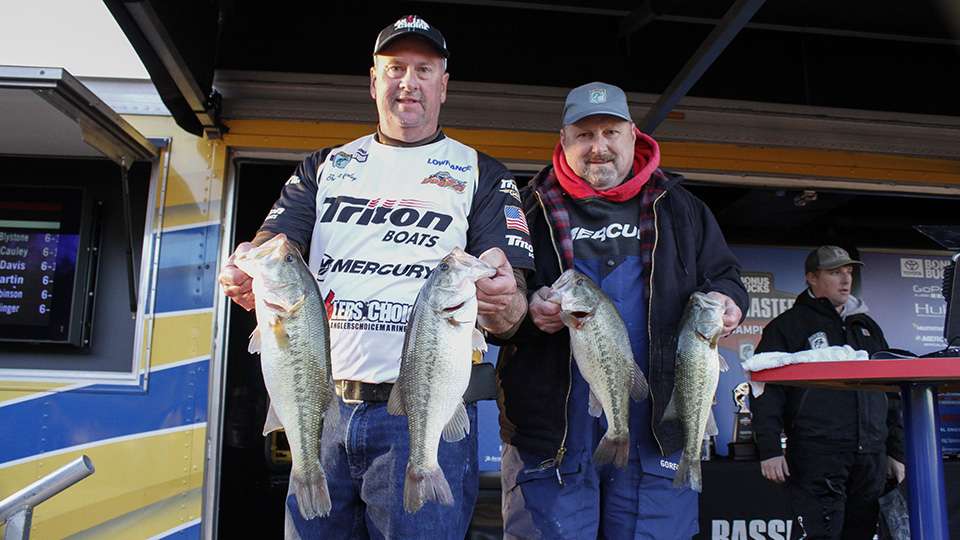Bryant Copley and Steve West of Anglers Choice (62nd, 20-10)