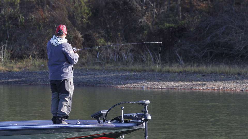 He continued to fish around the area, but wasn't sure if he should start practicing for the final day because 15 pounds a day should be a good mark.