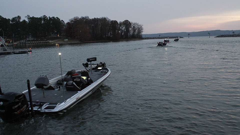 Anglers left Paris Landing State Park at 6:30 a.m. CT and will check-in at 2:30 p.m. CT for the final weigh-in.