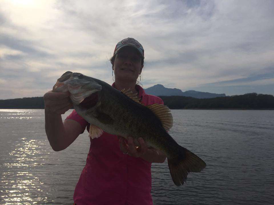 Sarah Englebert escaped the Wisconsin cold for big bass and short sleeves.