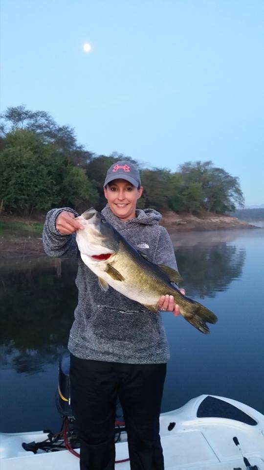 Holly Blandford calls the Ohio River home, and found out that bass grow much bigger south of the border.