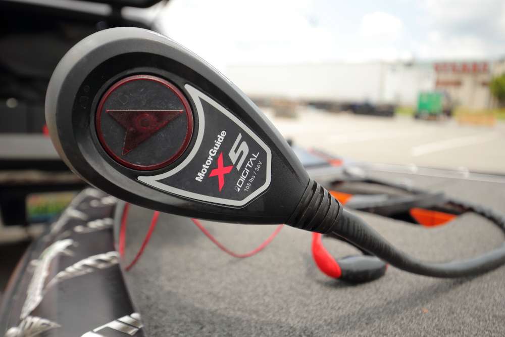 The new MotorGuide X5 offers 105 pounds of thrust and uses 36 volts of power. 