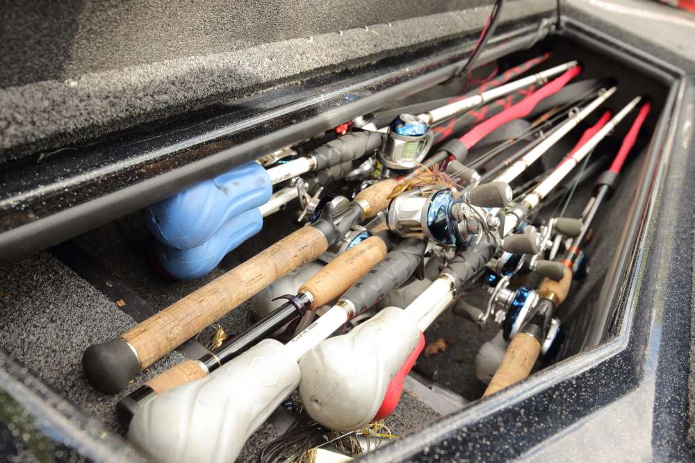 Many of Evers' rods are equipped with Luna Sea Cushits. 