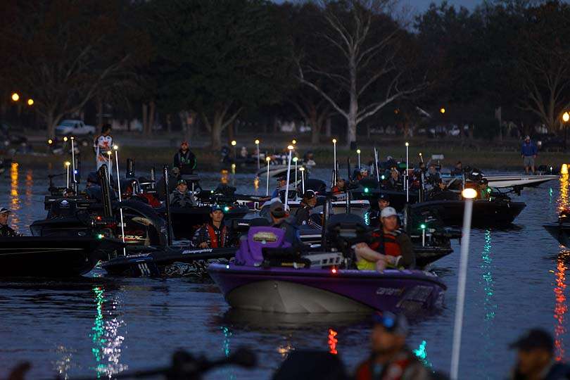 The tournament is a full field of 200 boats with a pro and co-angler aboard each boat. 