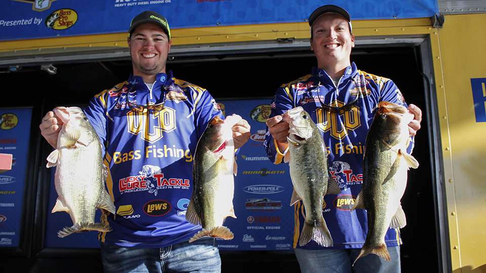 Chris Zins and Zach Holliday of the University of Central Oklahoma (17th, 16-9)