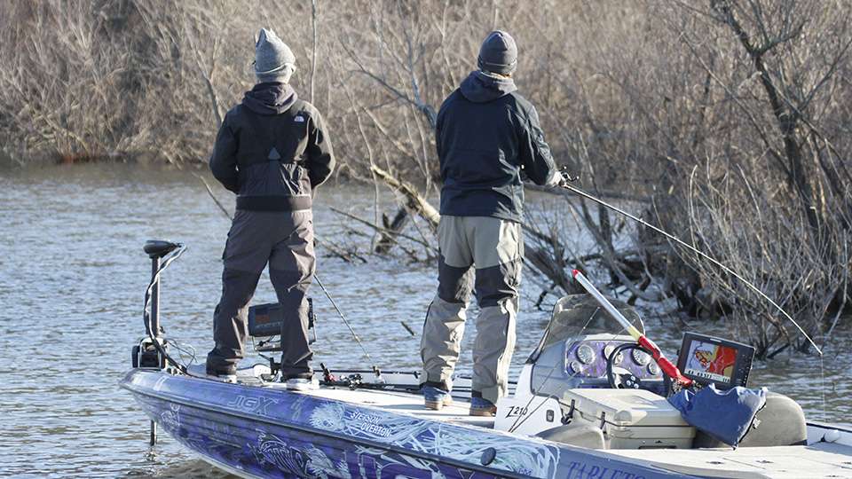 Overton said they caught a 6 to 7 pounder, which will certainly help their chances at jumping into the Top 20. They were in 41st with 13-10 after Day 1.
