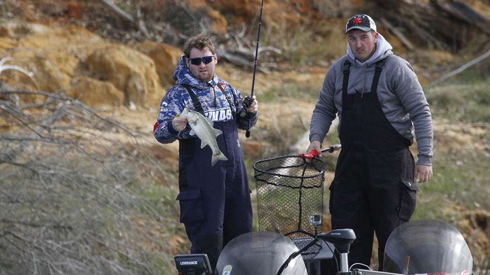 It was a solid fish for the teammates.