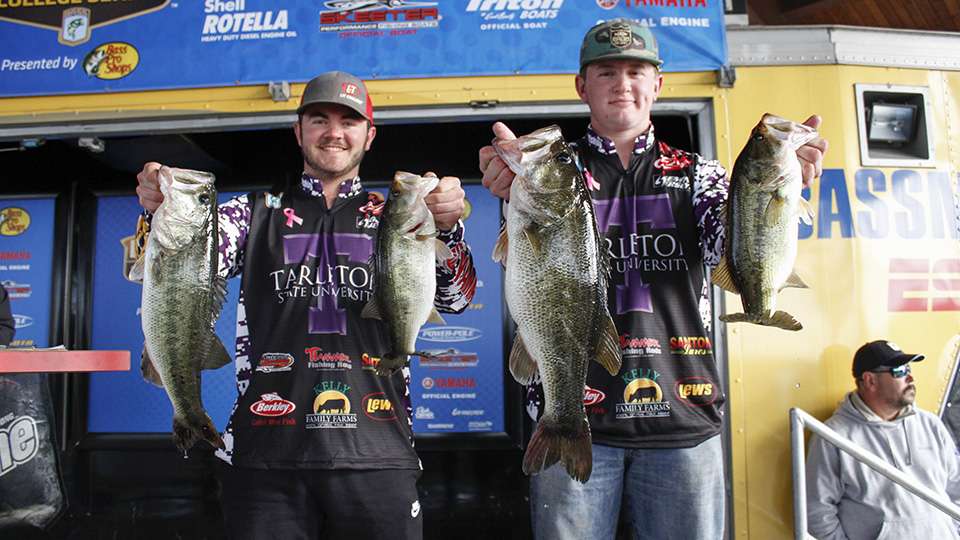 Tucker Sargent and Wyatt Young of Tarleton State (30th, 28-9)