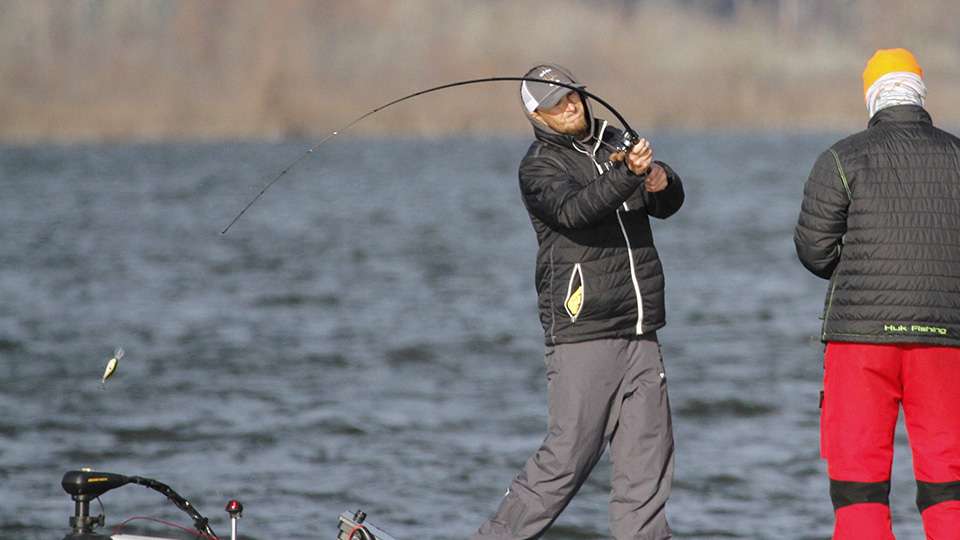 They were utilizing some big crankbaits to reach depths of 20 or more feet.