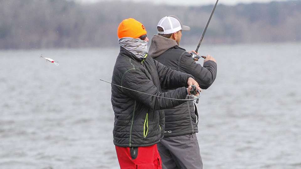 The duo struggled on Day 1 and couldn't get the big fish to fire up, but that wasn't the case on Day 2 or today.