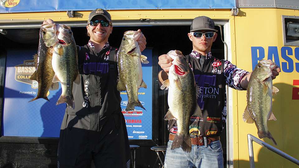 Stetson Overton and Cason Kelley of Tarleton State (15th, 44-10)