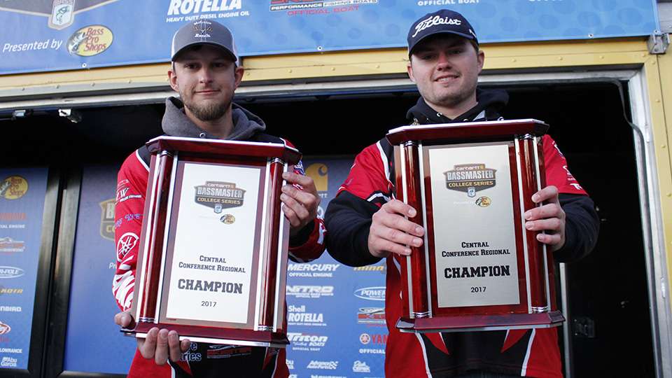 They not only won the event, but also took home biggest bag, biggest bass and the Day 2 leader award.