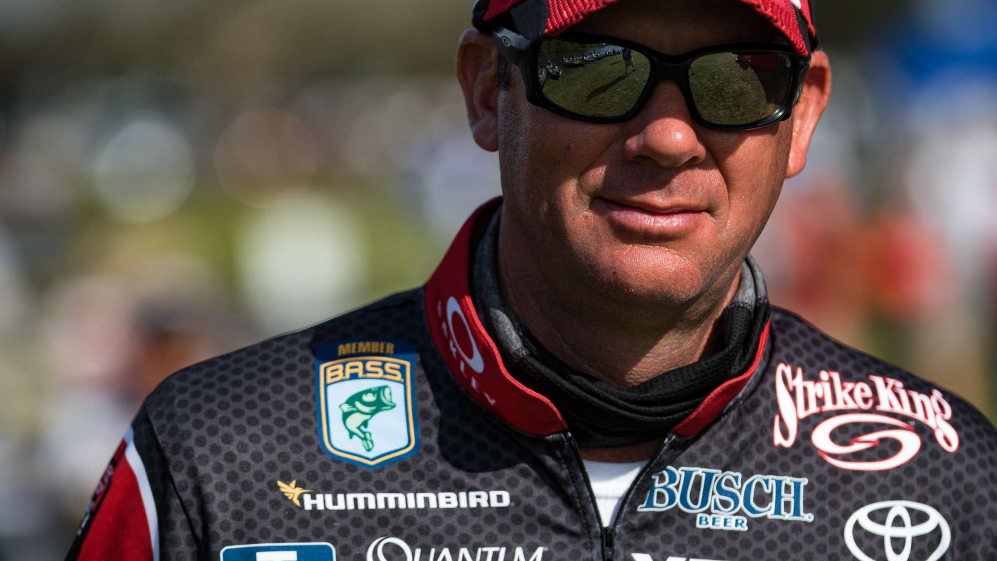 I just noticed that Kevin VanDam doesn't have his name on his jersey. That's OK, KVD. We know who you are.
