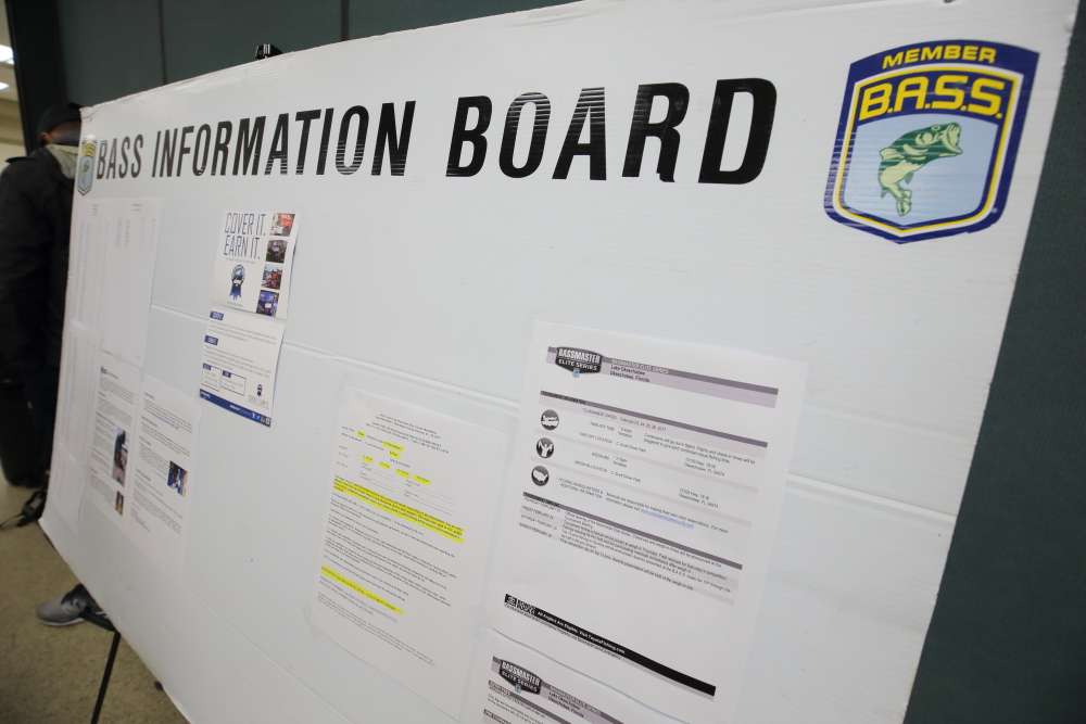 The event information board.