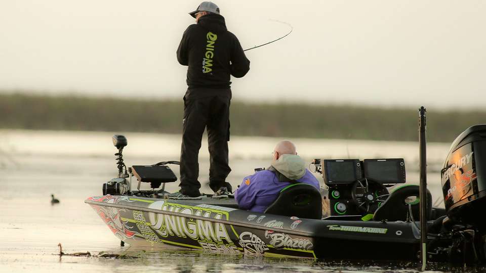 We started on Jesse Tacoronte on Day 3 of the A.R.E. Truck Caps Bassmaster Elite at Lake Okeechobee.