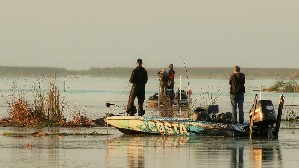 The abrupt sun that Florida is known for didn't help any of the anglers.