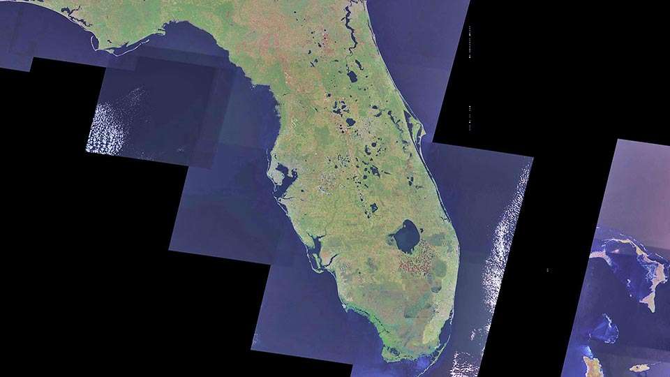 The largest freshwater lake completely within one of the lower 48 states, Lake Okeechobee dominates southern Florida. Okeechobee is often called âFloridaâs Inland Seaâ as well as âThe Big O.â Water from as far away as the Orlando suburbs makes its way down the Kissimmee River to Okeechobee.