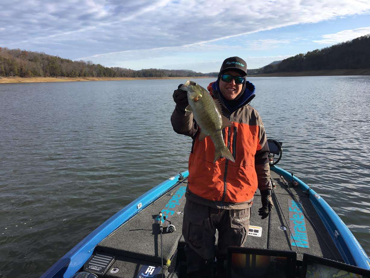 Alton Jr. adds yet another nice fish on same spot as previous two. 