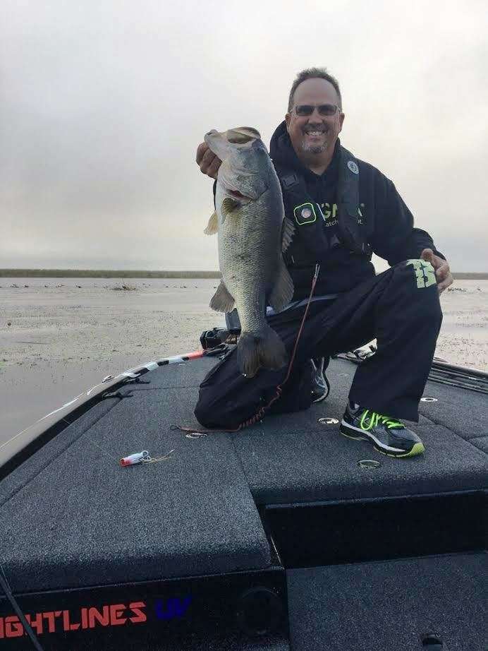 Rookie Jesse Tacoronte with a lunker.