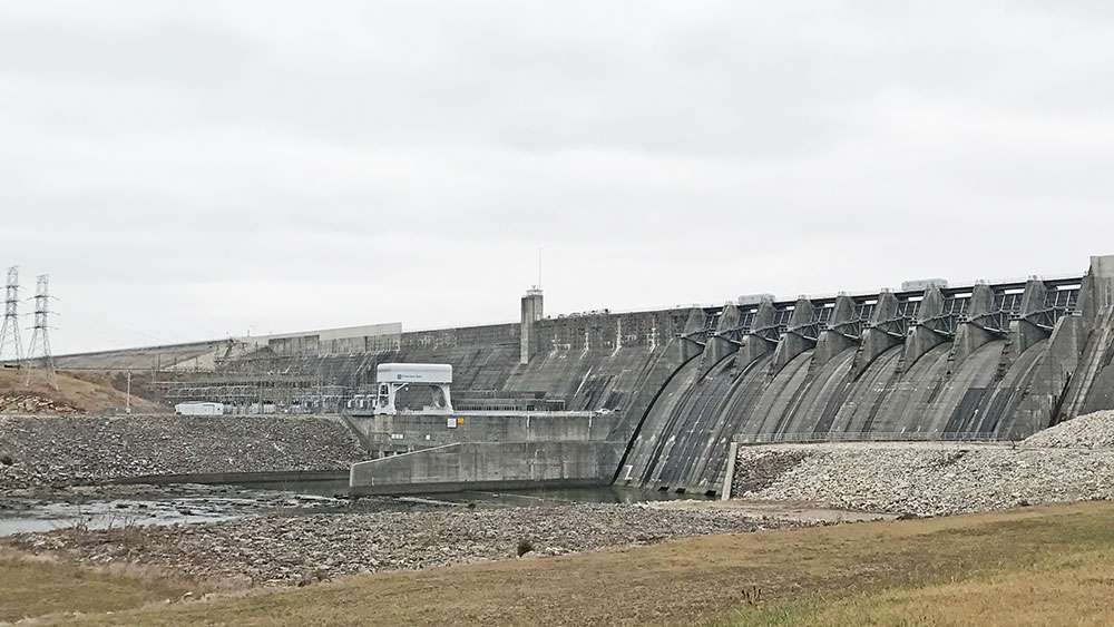The dam is 175 feet high and stretches 6,760 feet, or well over a mile, from one end to the other.</p>
<p>
<p>Be sure to follow all the action once it starts February 9-12 on Tennessee's Lake Cherokee. This will be one exciting, and likely unprecedented Bassmaster Elite Series event. 