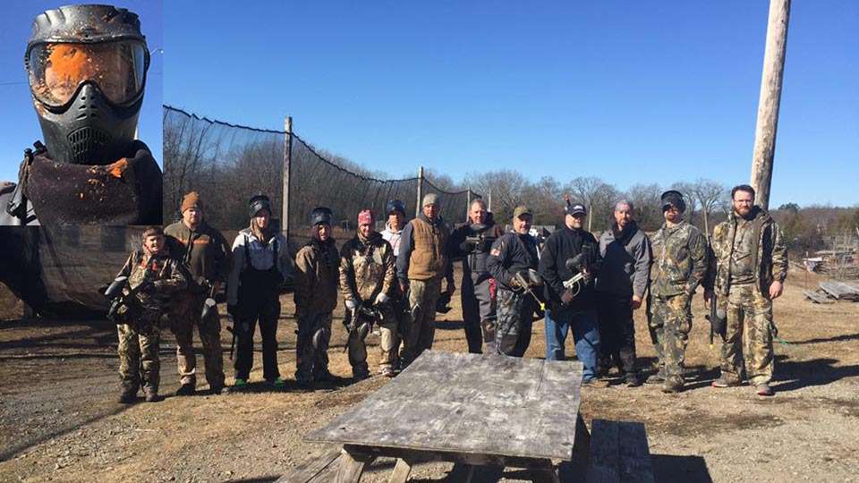 Jason Christie got into running around shooting folks on the Booyah/Yum Team as they had a friendly paintball match. âGood news, I tagged the âProducerâ (pro staff managerâs nickname) right between the eyes,