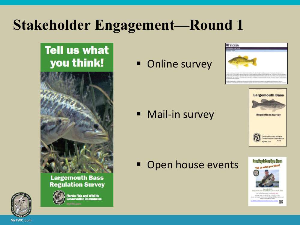 FWC staff worked with experts at the University of Florida and gathered information from stakeholders through an online survey, a mail-in survey, and public open house events.
