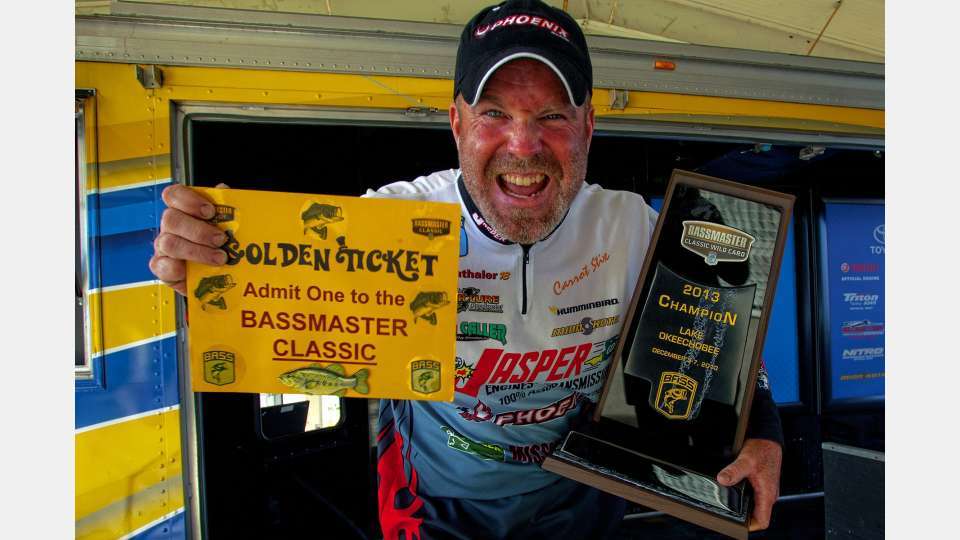 Chad Morgenthaler won the 2013 Bassmaster Classic Wild Card event held on Okeechobee. By averaging 21 pounds a day in the Dec. 5-7 event, Morgenthaler punched his ticket to the Guntersville Classic.