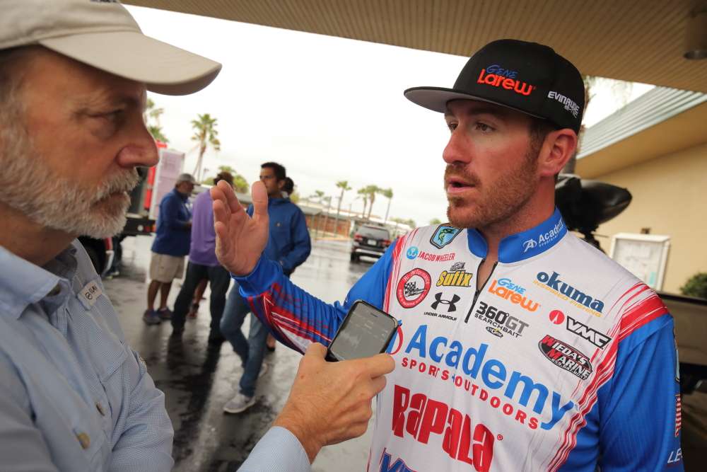 Elite season opener champion Jacob Wheeler is interviewed by B.A.S.S. writer Steve Wright.