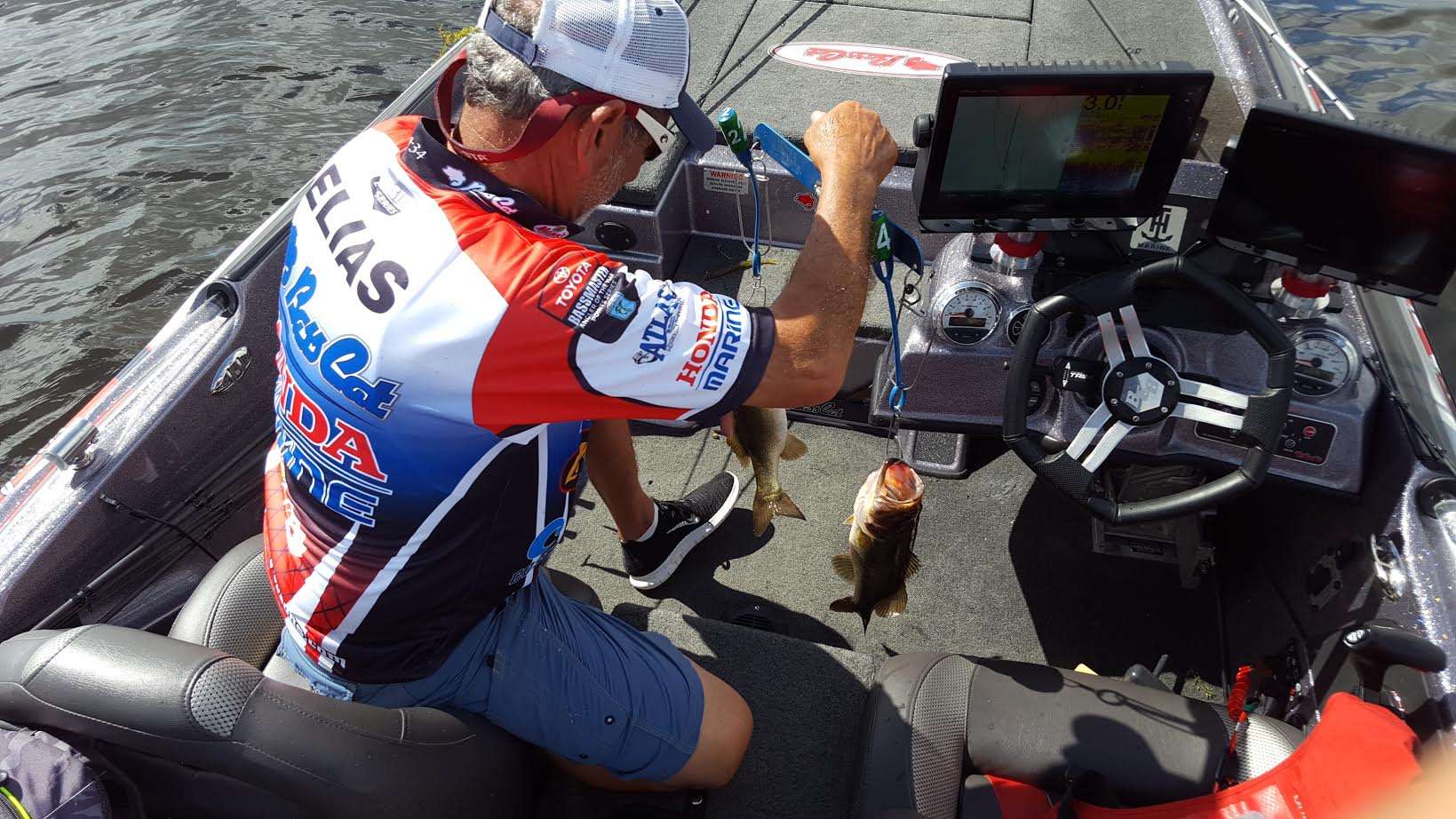 Paul Elias is on some numbers of fish now, but needs some size to go with them. 
