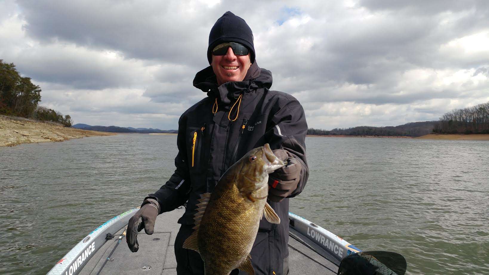 Darrell Ocamica grinding out another Cherokee Lake smallmouth.