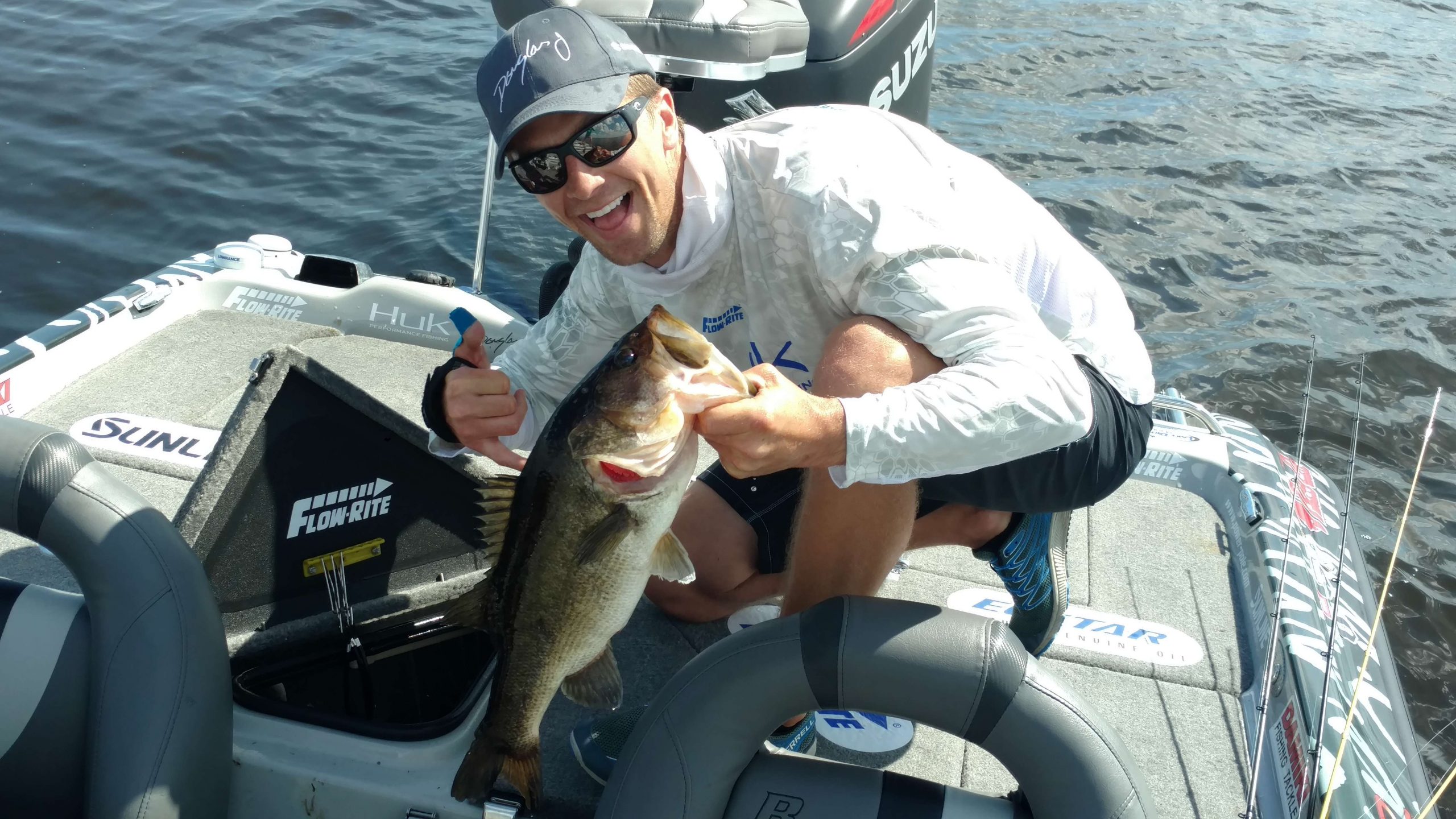 That's the smile we're looking for! Pipkens with a big 5 pounder! Finally landed a good one after a brief boating!