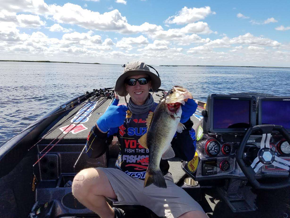 Brandon Card with another Okeechobee largemouth