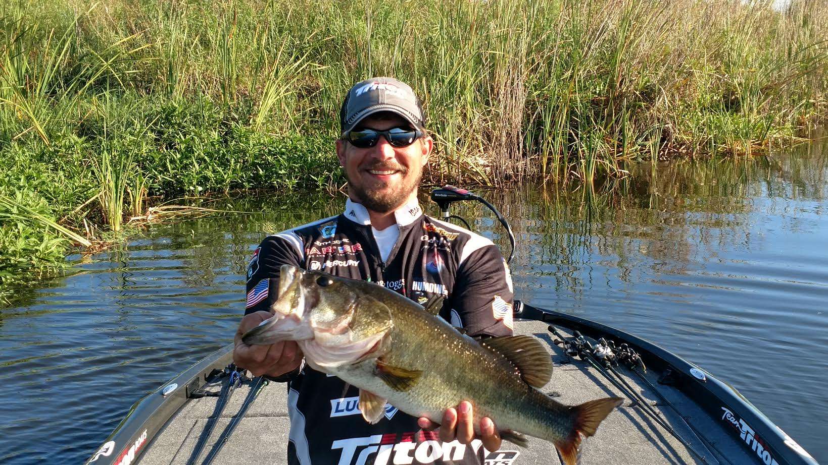 Nice hawg for Keith Poche. Keith is certainly fired up now!