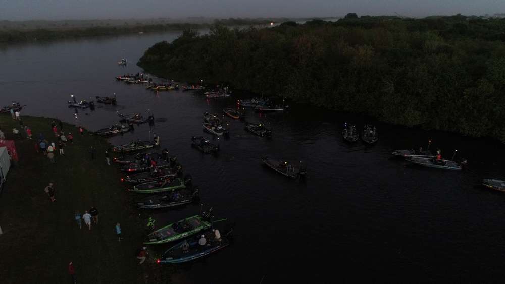 Check out the launch from the sky on Day 3 of the A.R.E. Truck Caps Bassmaster Elite at Lake Okeechobee.