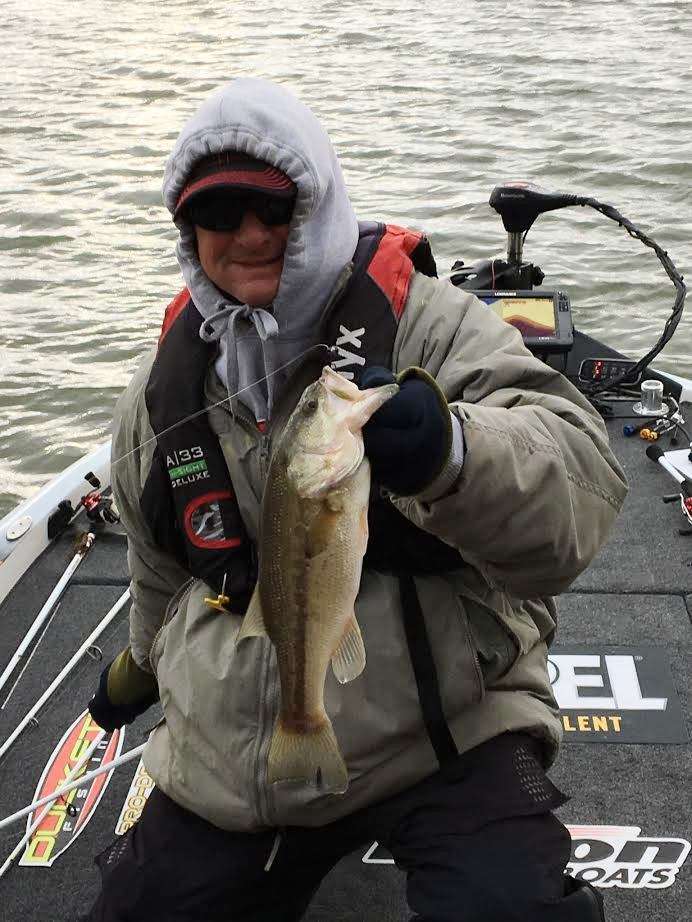Gary Klein with a keeper in the boat