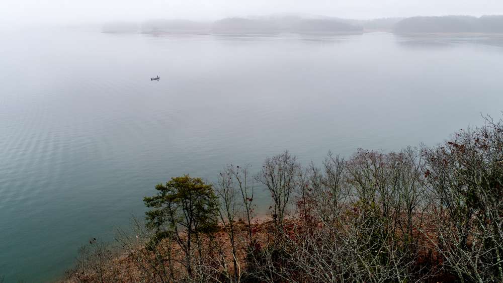 The final day of practice on Cherokee Lake began with a thick layer of fog covering the water like a blanket. 