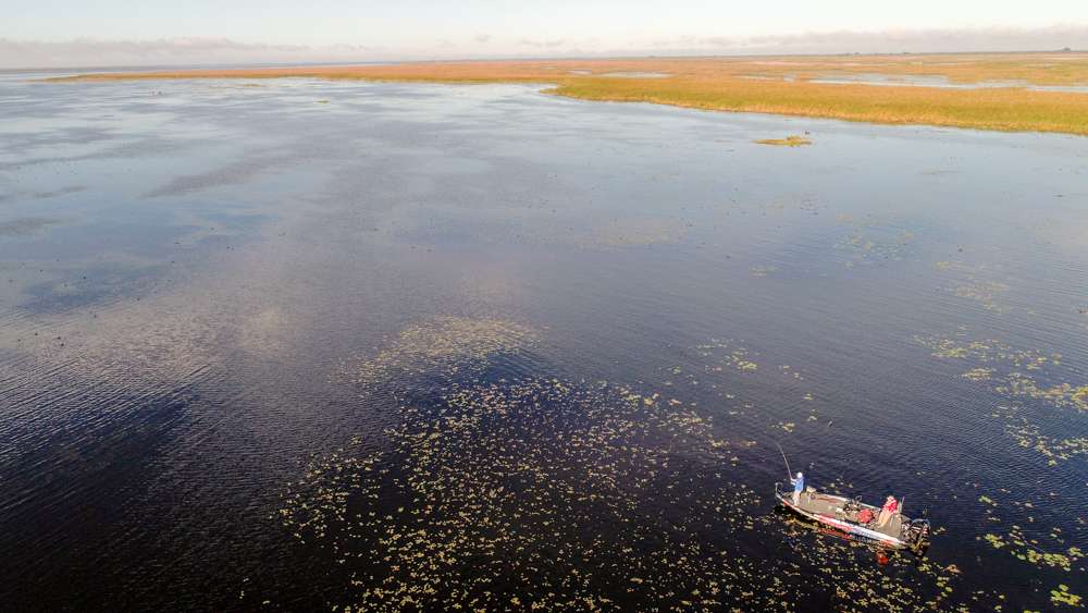 Our intrepid photographer Garrick Dixon flew a drone high above Lake Okeechobee to collect these photos. You can see why some call these vast waters an inland ocean. 