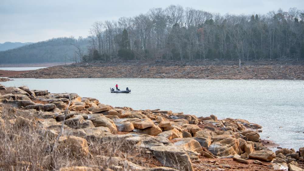 He adjusts his graph to better see what was below him. 
