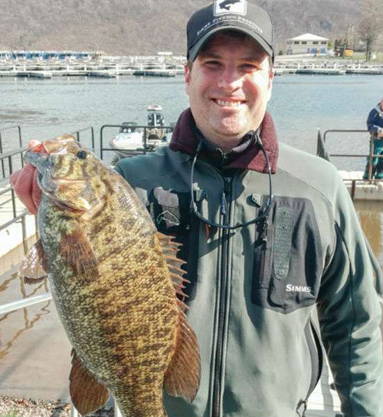 <br>Brendan OâToole
<br>Pennsylvania
<br>6-12
<br>Raystown Lake, Pennsylvania
<br>4-inch Smithwick Rogue suspending jerkbait (red, gold, white)