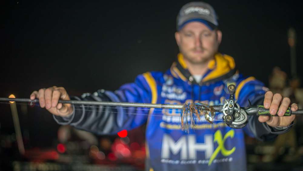Bradley Roy targeted submerged roadbeds and structure breaks lined with brushpiles for a seventh-place finish. 