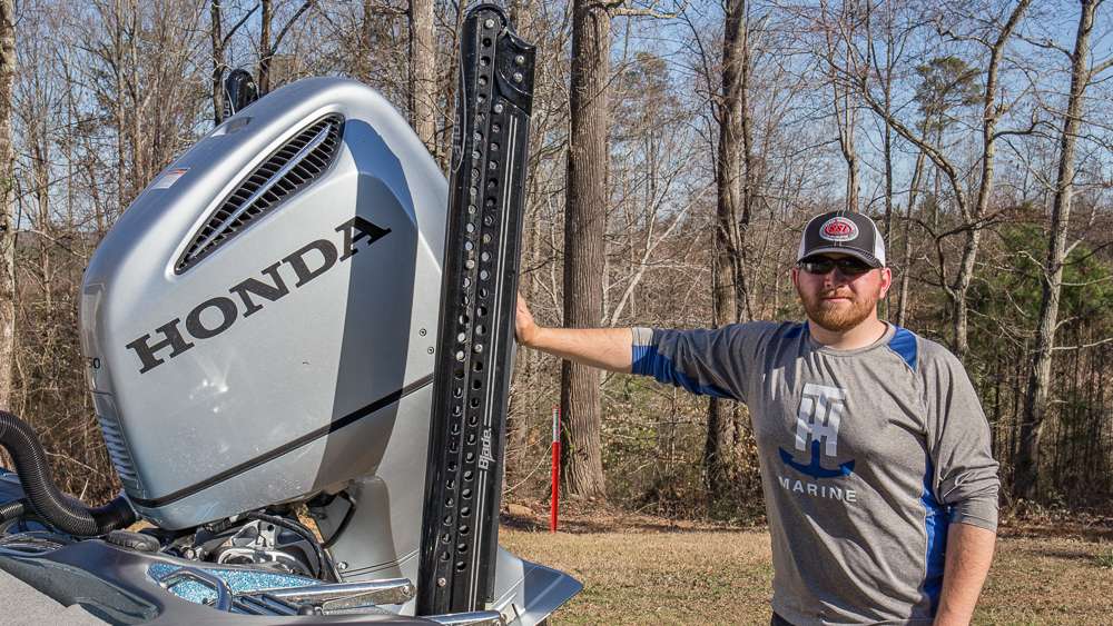 Jesse is one of two Elite Series anglers who have a Honda Marine motor. The other is Paul Elias. Jesse has been really impressed with the reliability and fuel economy of the Honda. 