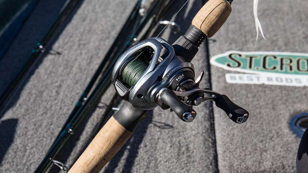 Jesse uses Shimano reels paired with one of his new sponsors...