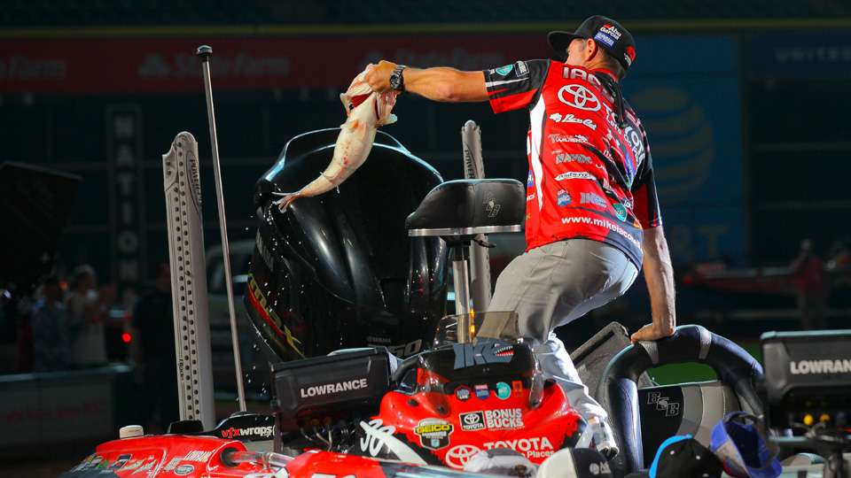 The top six contenders to fish at the beginning of Championship Sunday of the Bassmaster Classic are considered to be the 