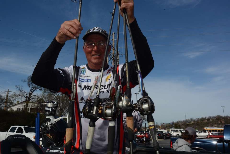 <b>Pete Wenners</b><br> The fifth-place finisher chose four baits in Table Rock Lake popular patterns. For quality bass bites Wenners used a Megabass Ito Vision 110 jerkbait or Spro Mike McClelland McStick. 