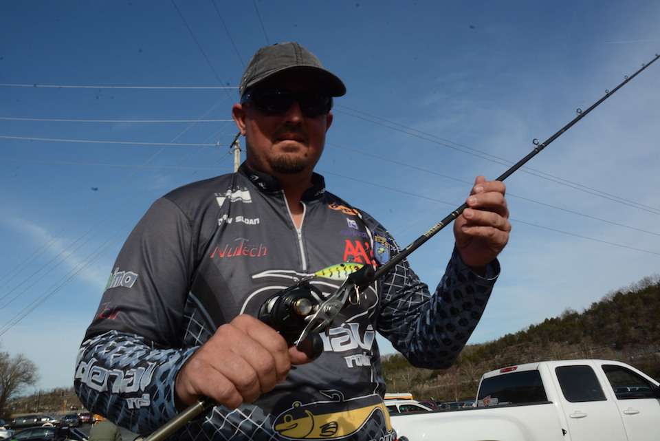 <b>Drew Sloan</b><br>
Drew Sloan used a simple rig for his third-place finish at Table Rock. 