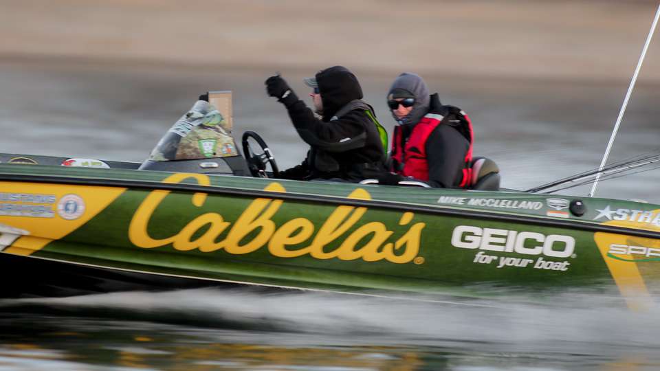 Go on the water with Mike McClelland on Day 2 of the Central Open.