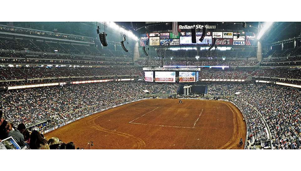 This is a current version of RodeoHouston in NRG Stadium. The event runs 20 days and drew crowds of around 2.5 million in 2013. The rodeo part is the richest in the world, and thereâs running races, a parade, carnival, pig racing and barbecue. Concerts have included folks from Elvis Presley to Justin Beiber.